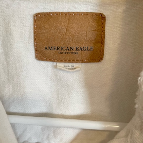 American Eagle small white denim vest - Picture 3 of 3